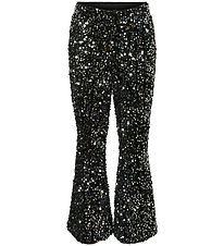 Vero Moda Girl Bukser - VmBella - Black/Silver Sequins