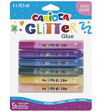 Carioca Glitterlim - 6 stk - Multifarvet