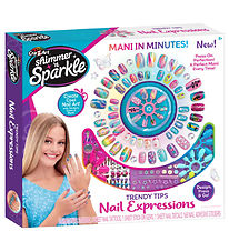 Shimmer N Sparkle Neglesæt - Trendy Tips Nail Expressions