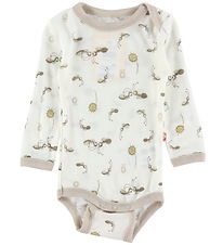 Katvig Body l/æ - Uld - Off White m. Myrer