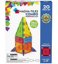 Magna-Tiles Magnetsæt - 20 Dele - MicroMAGS & Combo