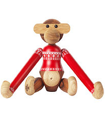 Kay Bojsen Træfigur - Abe - Julesweater 2024 - Lille - Teak/Limb