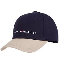Tommy Hilfiger Kasket - Essential Colorblock - Space Blue