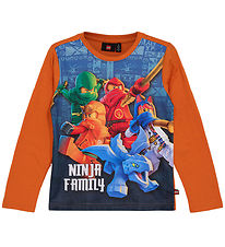 LEGO® Ninjago Bluse - LWTano 701 - Dark Orange m. Print