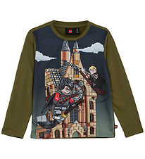 LEGO® Harry Potter Bluse - LWTano 706 - Dark Khaki m. Print