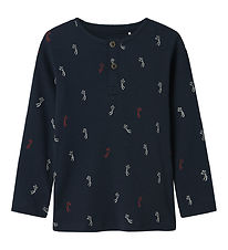 Name It Bluse - Rib - NmmLabela - Navy Blazer