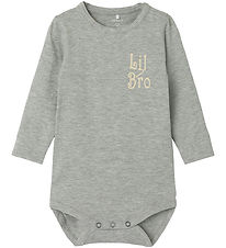 Name It Body l/æ - NbmLaby - Grey Melange