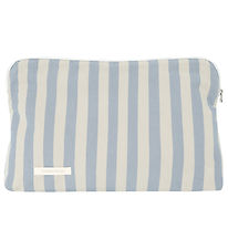 Studio Feder Toilettaske - Celia - Cotton - Pale Blue Stripe