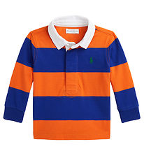 Polo Ralph Lauren Polobluse - Orange/Blåstribet