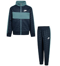 Nike Træningssæt - Cardigan/Bukser - Midnight Navy