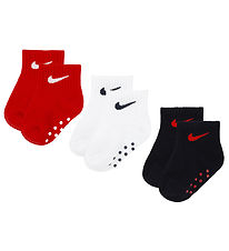 Nike Strømper - 3-pak - Non-Slip - University Red/Navy/Hvid