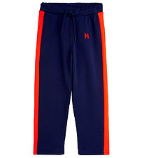 Mini Rodini Sweatpants - Panel - Blue