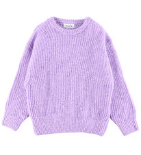 American Vintage Bluse - Strik - Col Rond - Parme Chine