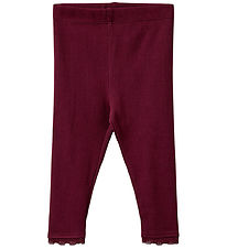 Sofie Schnoor Leggings - Rib - Nalinesb - Burgundy