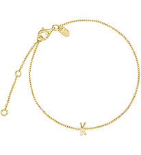 Design Letters Armbånd - K - 18K Guldbelagt