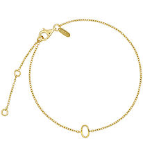 Design Letters Armbånd - O - 18K Guldbelagt