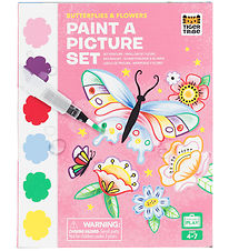 Tiger Tribe Farvesæt - Paint A Picture Set - Butterflies & Flowe