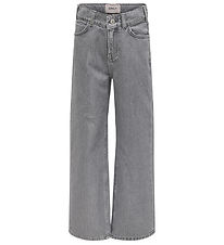 Kids Only Bukser - KogCobain - Light Grey Denim/Silver