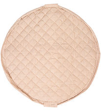 Play&Go Legetøjstæppe - Ø120 cm - Soft Organic - Stripes Brown