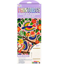 Ooly Malesæt - Paint By Number Canvas Kit - Blue Birds