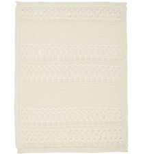 Cam Cam Babytæppe - Strik - Pointelle - Off White