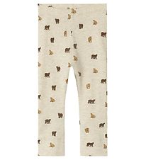 Name It Leggings - NbmDabu - Peyote Melange/BEAR