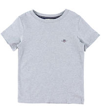 GANT T-Shirt - Shield - Light Grey Melange