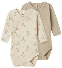 Name It Slå-om Bodyer l/æ - Noos - NbnBody - 2-pak - Rainy Day Z