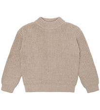 The New Bluse - TnLuck - Strik - Oatmeal Melange