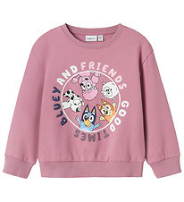 Name It Sweatshirt - NmfNira Bluey - Mauve Orchid m. Print