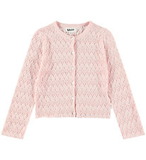 Molo Cardigan - Strik - Gigi - Charlotte Pink m. Hulmønster