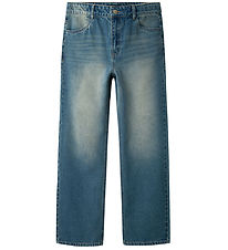 LMTD Jeans - NlmToizza - Medium Blue Denim/Dirty wash