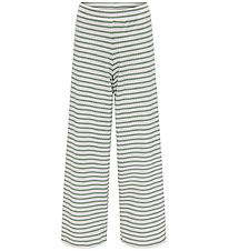 Kids Only Bukser - KogNella - Rib - Cloud Dancer/Hedge Green