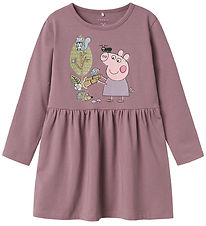 Name It Kjole - Noos - NmfDyffi Peppa - Elderberry m. Print