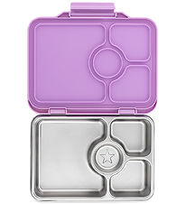 Yumbox Madkasse m. 4 Rum - Bento Steel - Lavande Purple