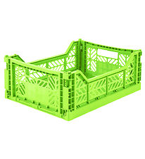 Aykasa Foldekasse - 40x30x15 cm - Midi - Neon Green