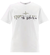 Stone Island T-shirt - Hvid m. Print