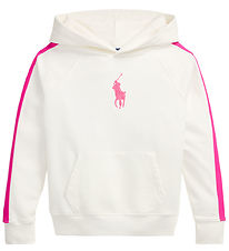Polo Ralph Lauren Hættetrøje - Hvid/Pink