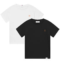 Les Deux T-shirt - 2-pak - Nørregaard - Sort/Hvid