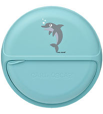 Carl Oscar Snackboks - SnackDisc - 15 cm  - Blå m. Delfin