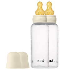 Bibs Sutteflaske - 2-pak - 270 ml - PP/Naturgummi - Ivory