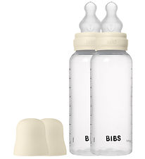 Bibs Sutteflaske - 2-pak - 270 ml - PP/Silikone - Ivory