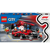 LEGO® City - F1®-pitstop og Pitcrew m. Ferrari-bil 60443 - 322 D
