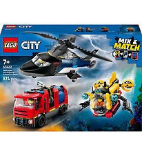 LEGO® City - Remix - Helikopter, Brandbil Og Ubåd 60462 - 874 De