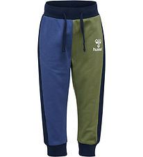 Hummel Sweatpants - hmlAssym - Black Iris m. Logo