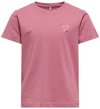 Kids Only T-shirt - KogCandy - Heather Rose/Heart