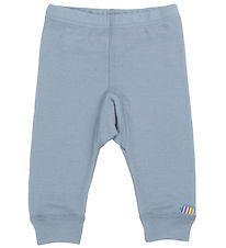 Joha Leggings - Uld - Støvet Blå