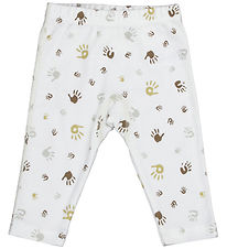 Joha Leggings - Off White m. Print