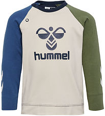 Hummel Bluse - hmlAssym - Black Iris m. Logo