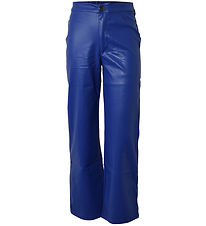 Hound Bukser - Imiteret Skind - Wide - Cobalt Blue